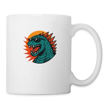 Chillzilla – Ambiance Retro Monster - Mug blanc - blanc - Droite