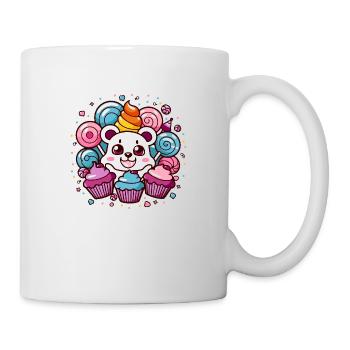 Kawaii Anime – Süßes Manga Design für Otakus Teddy - Tasse - Weiß - Rechts