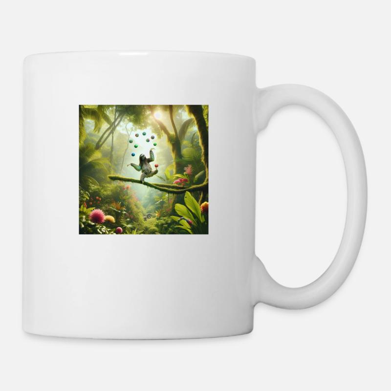 Sloth Wanderer Juggler Artist - Mug - white