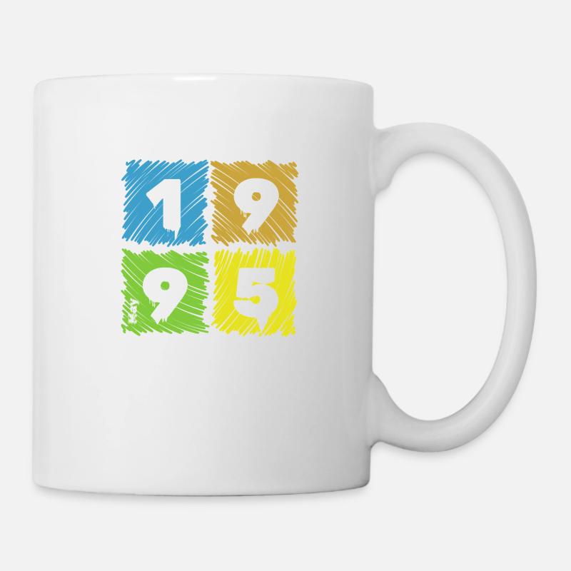 30. Geburtstag Farbige Patches since 05/1995 - Tasse - Weiß