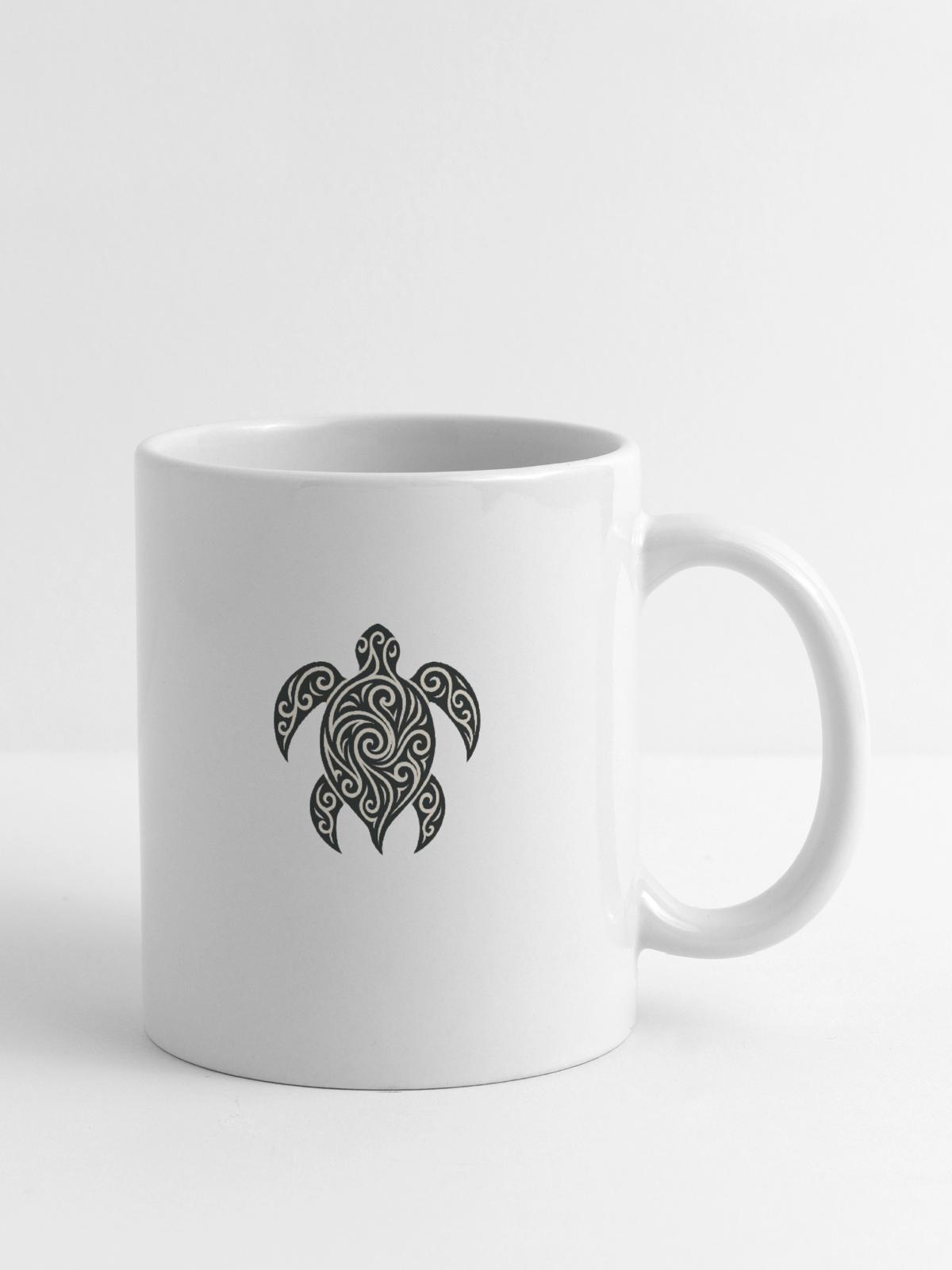 Mana Honu – Polynesian Turtle - Tasse - Weiß - Rechts