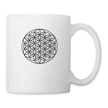 Flower of life - single line art - Mug - white - Right