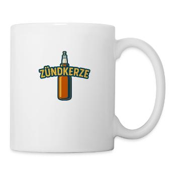 Zündkerze in Bier - Tasse - Weiß - Rechts