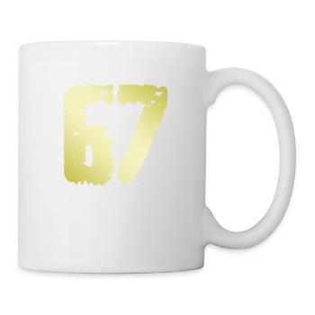 67 Number Vintage - Mug - white - Right