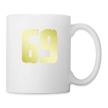 69 Nombre Vintage - Mug blanc - blanc - Droite