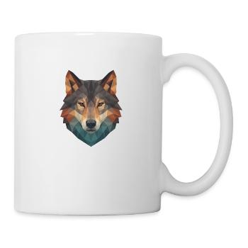 Geometric Wolf Head - Mug - white - Right