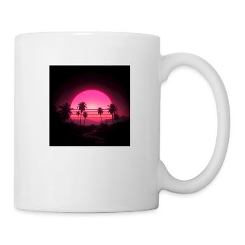 A dreamlike surreal image with high contrast an - Mug blanc - blanc - Droite
