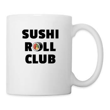 Sushi Roll Club - Lustiges Sushi-Design - Tasse - Weiß - Rechts