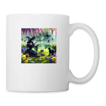 Witch in Spring Meadow - Mug - white - Right