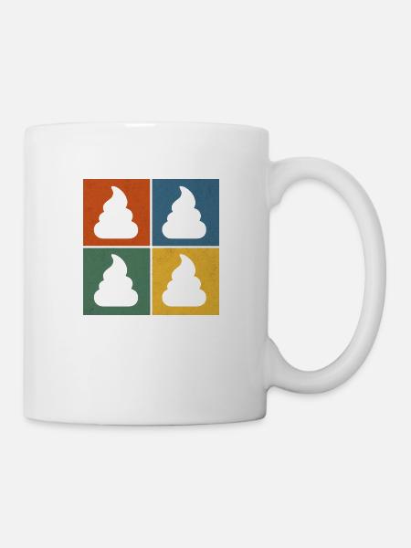 Pop Art – bunt & ironisch - Tasse - Weiß