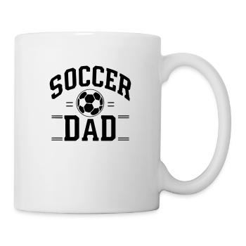 papa footballeur - Mug blanc - blanc - Droite