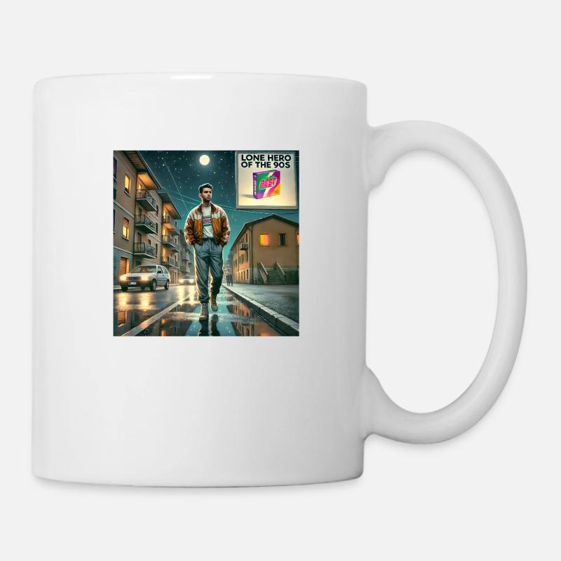 EINSAMER HELD DER 90ER JAHRE - Tasse - Weiß