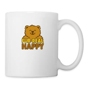 Fur-Real Happy – Joie d’ours moelleux - Mug blanc - blanc - Droite