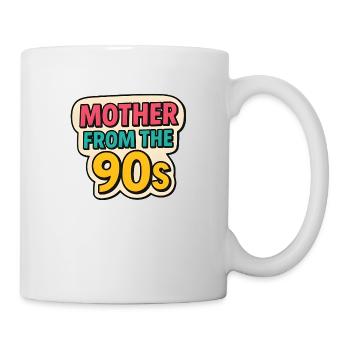 Mother from the 90s - Retro Mother's Day Graffiti - Mug - white - Right
