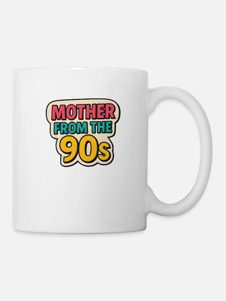 Mother from the 90s - Retro Mother's Day Graffiti - Mug - white