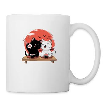 Sushi Cats - Mignon design de chat japonais - Mug blanc - blanc - Droite