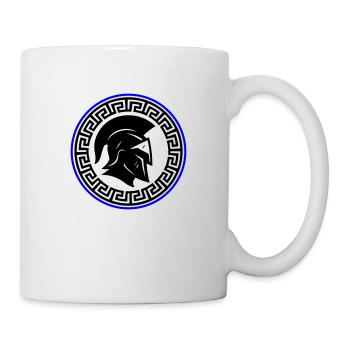 Spartaner Helm Symbol - Tasse - Weiß - Rechts