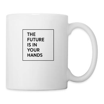 L’AVENIR EST ENTRE VOS MAINS – Pour les visionnaires - Mug blanc - blanc - Droite