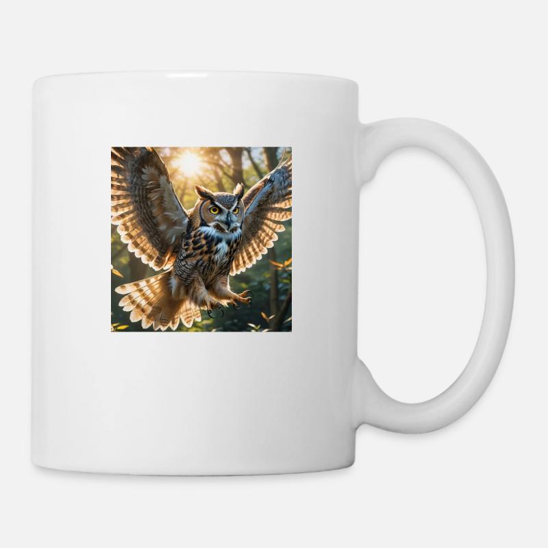 Eule - Tasse - Weiß