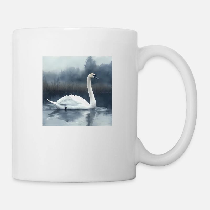 Watercolor Swan - Mug - white