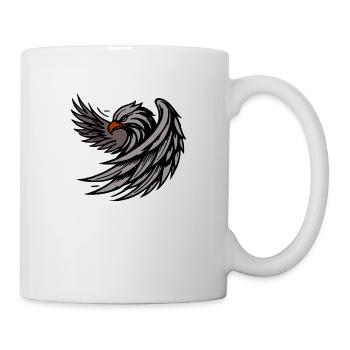 Aigle puissant - Mug blanc - blanc - Droite