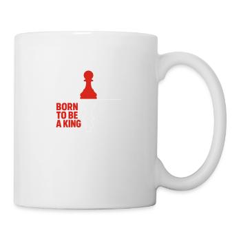 Né pour être un roi Pion d’échecs inspirant - Mug blanc - blanc - Droite