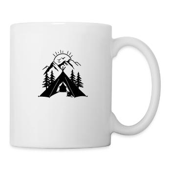 Camping mitten in der Natur - Tasse - Weiß - Rechts