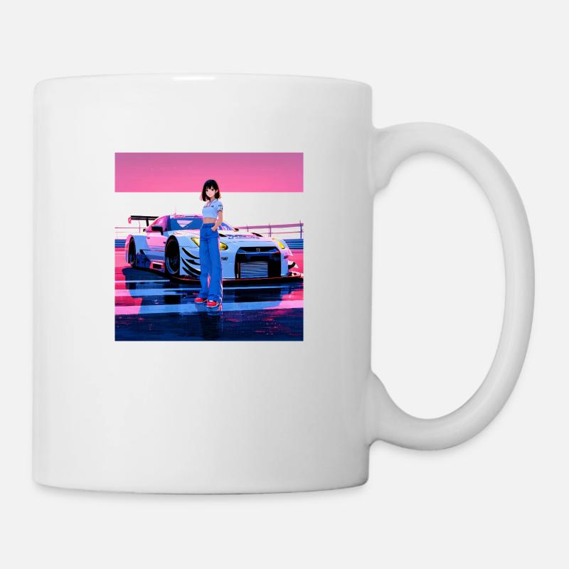 N-dless Nights: Anime Race day - Mug - white