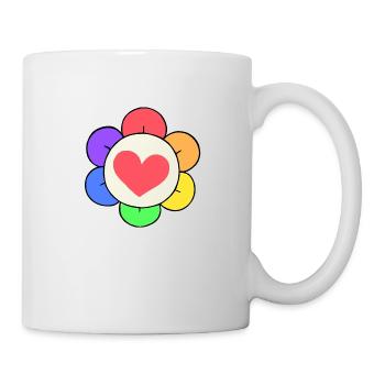 Dandy Regenbogenblume - Tasse - Weiß - Rechts