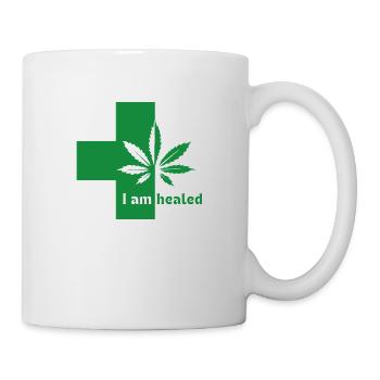Cure de médecine au cannabis - Mug blanc - blanc - Droite