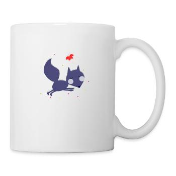 The fox cub and the butterfly - Mug - white - Right
