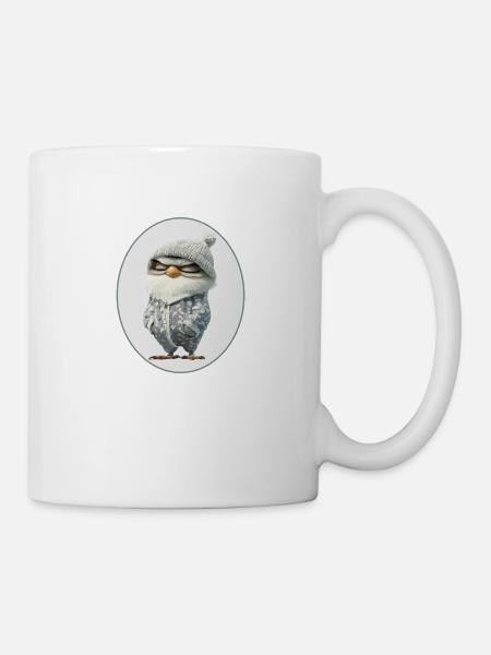 Eule - Tasse - Weiß
