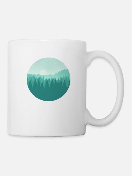 Berglandschaft - Tasse - Weiß