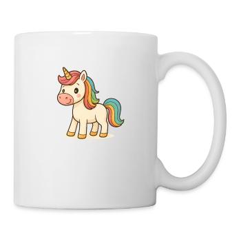 Bande dessinée Licorne - Mug blanc - blanc - Droite