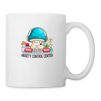 anxiety control center funny anxiety awereness - Mug - white - Right