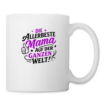 Beste Mama Spruch - Tasse - Weiß - Rechts