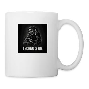 Techno ou DIE - Mug blanc - blanc - Droite