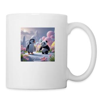 L’OURS ET LE PINGOUIN - Mug blanc - blanc - Droite