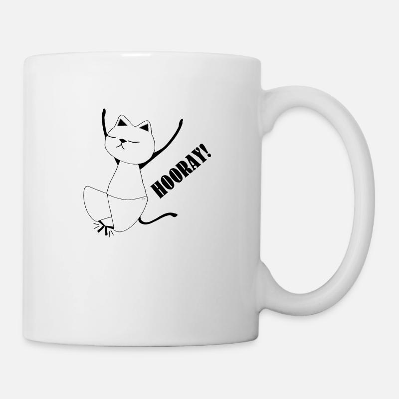 Nekochan Antonio Hourra ! - Mug blanc - blanc