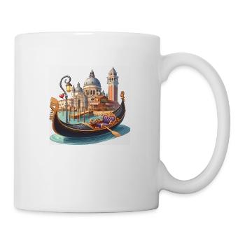 Venice gondola lift - Mug - white - Right