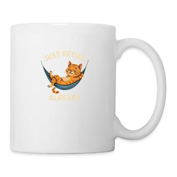 Katze Hängematte - Tasse - Weiß - Rechts