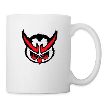 owl peeps evil cool face head comic - Mug - white - Right