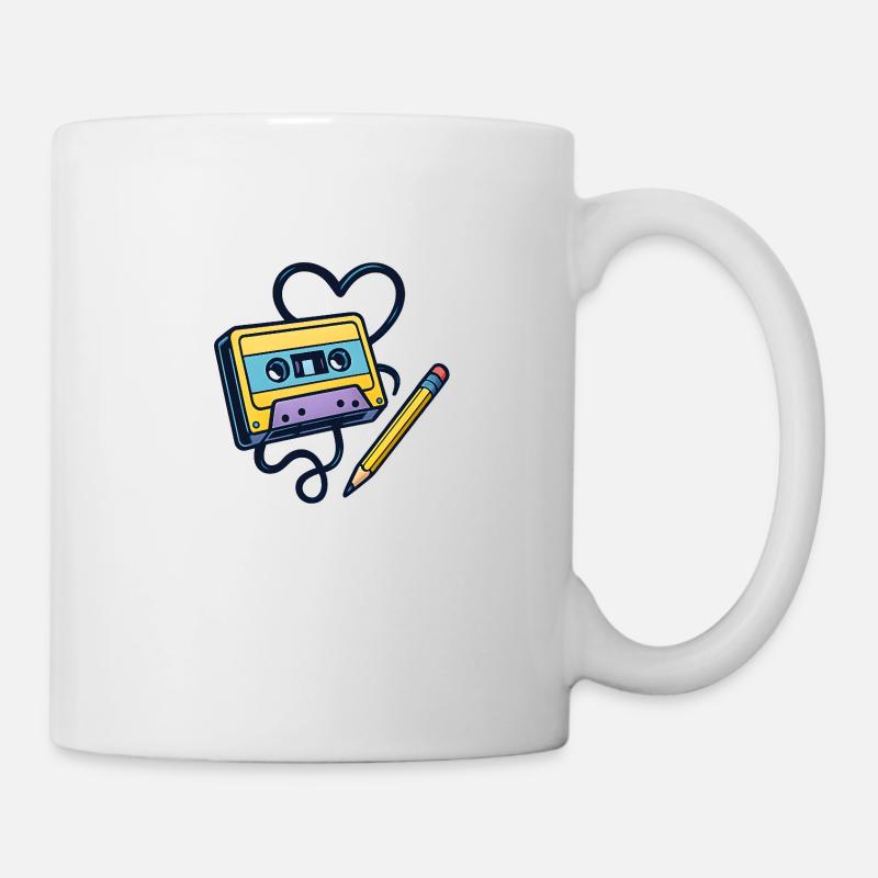 Cassette Love – Rewind the Good Times - Mug - white
