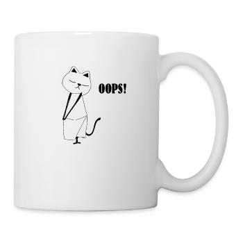 Nekochan Antonio Oops - Tasse - Weiß - Rechts