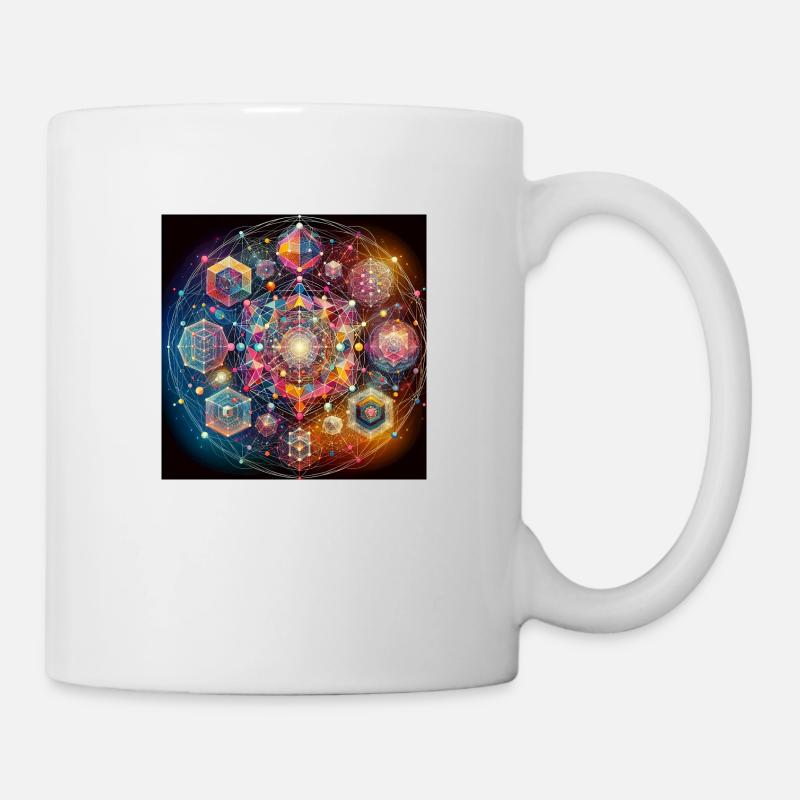 Geometrie sacred - Tasse - Weiß