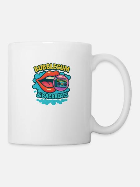 Bubblegum & Backbeats - Mug - white