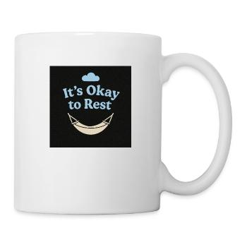 It's Okay to Rest – Mental Health Shirt - Mug - white - Right