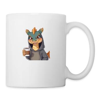 Stylish dragon for coffee lovers! - Mug - white - Right