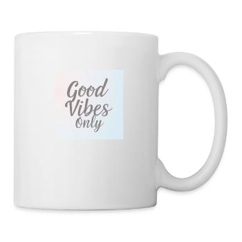 gute vibes ey only 2022 - Tasse - Weiß - Rechts
