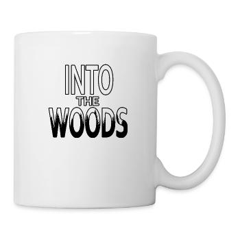 Dans les bois Texte Art. La forêt dans les mots. - Mug blanc - blanc - Droite